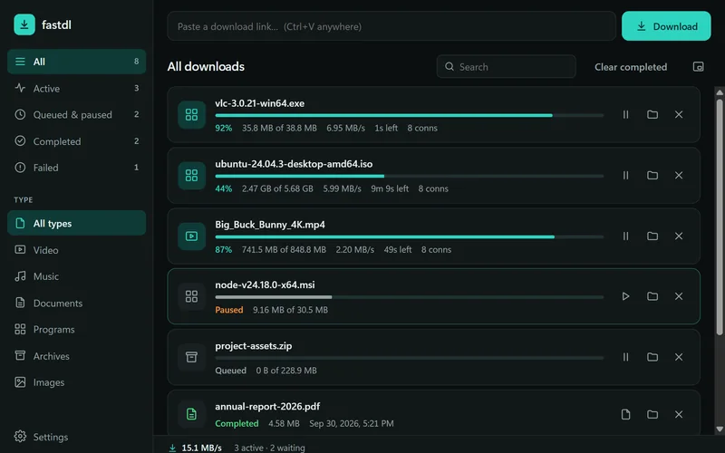 Screenshot of fastdl